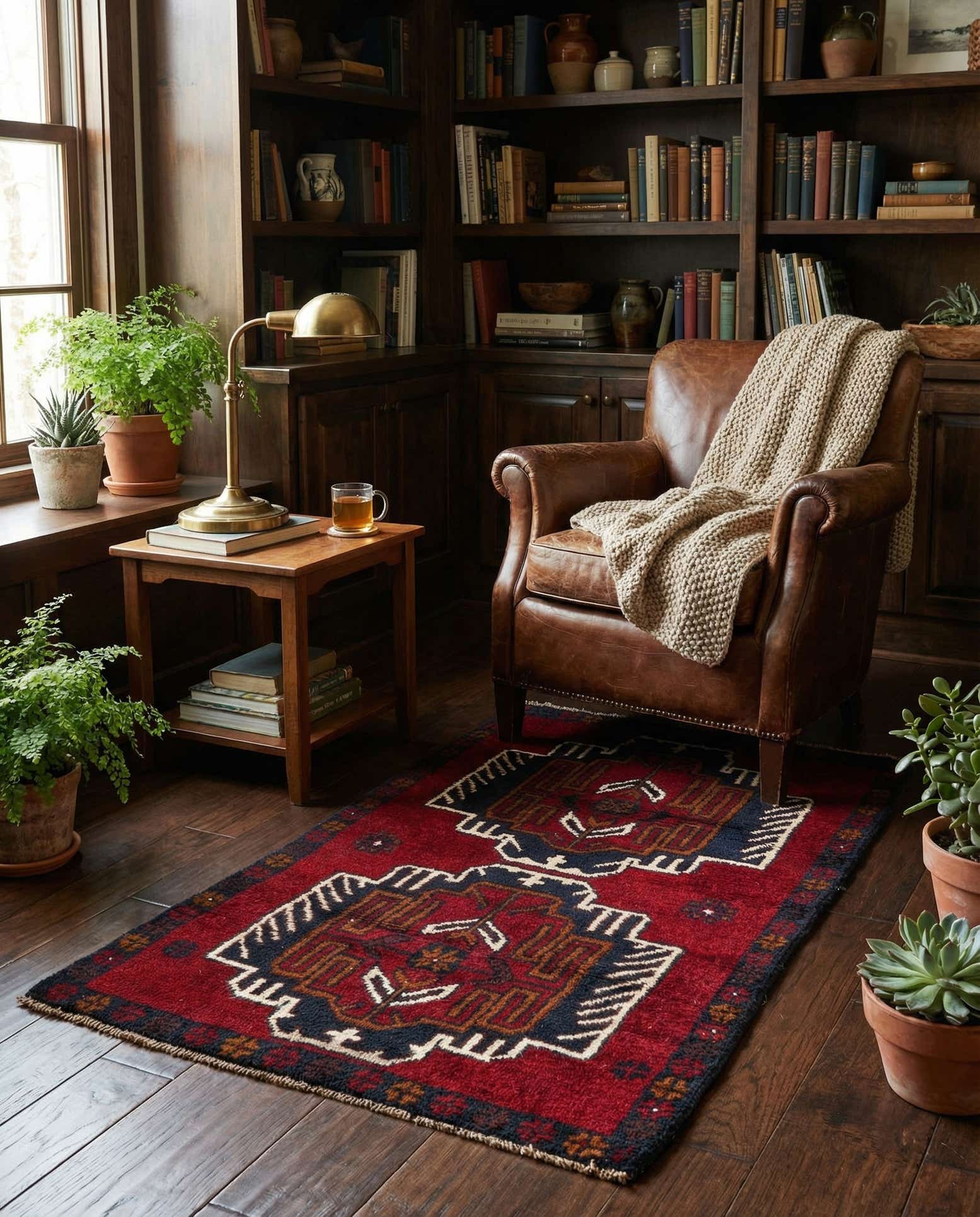 2' 8 x 4' 9 Hand Knotted Balouch Persian Wool Rug