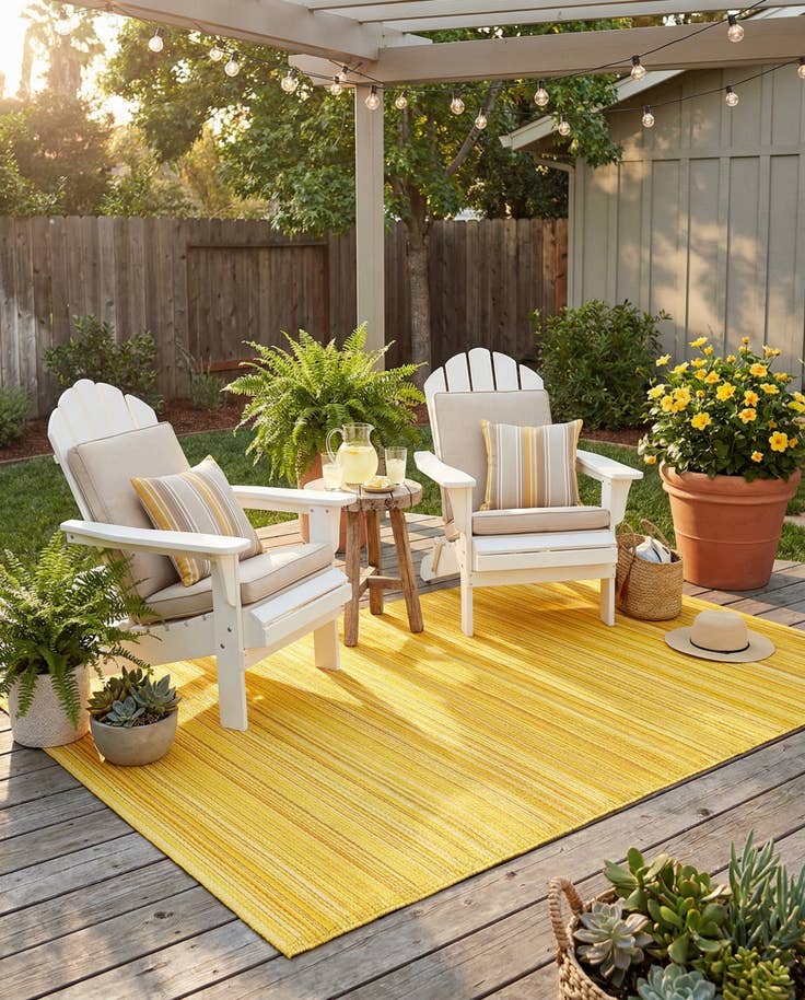 Detail image of 4' x 6' Easy-Clean Vista Breeze Indoor / Outdoor Rug