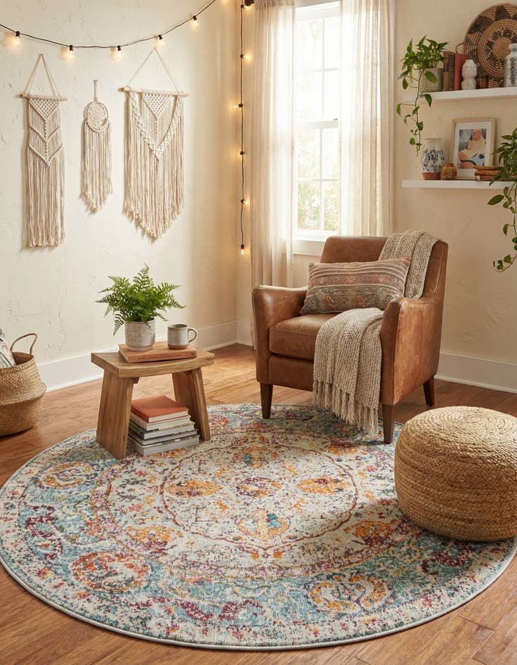 Detail image of 4' x 4' Havana Round Rug