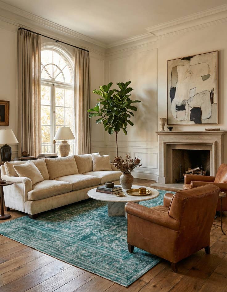 Detail image of 9' 1 x 13' 3  Hand Knotted Ultra Vintage Persian Wool Rug