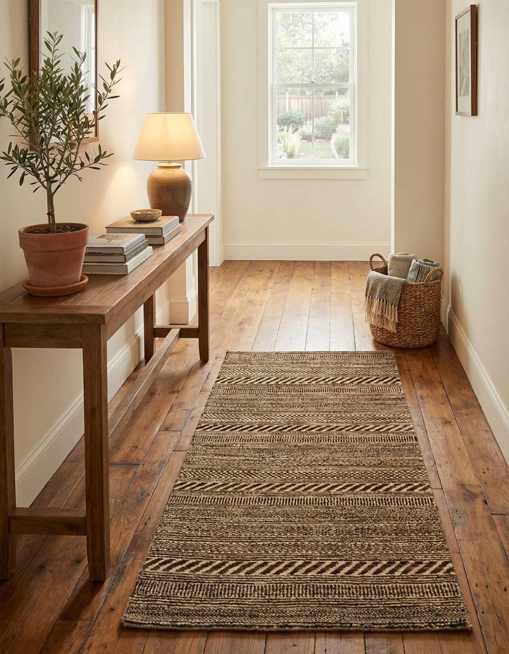 Detail image of 2' 1 x 4' 1  Hand Knotted Kashkuli Gabbeh Oriental Wool Runner Rug