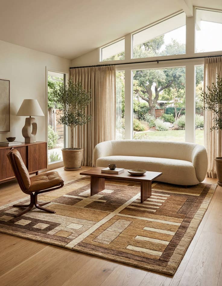 Detail image of 4' 9 x 6' 7 Juma Wool Rug