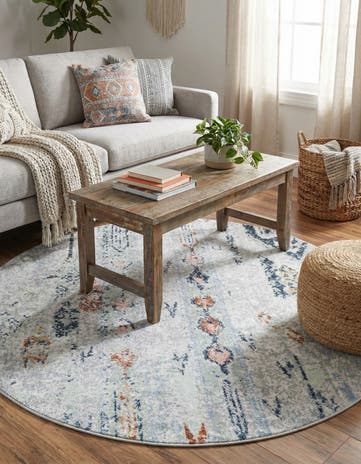 5' 3 x 5' 3 Kamala Washable Round Rug
