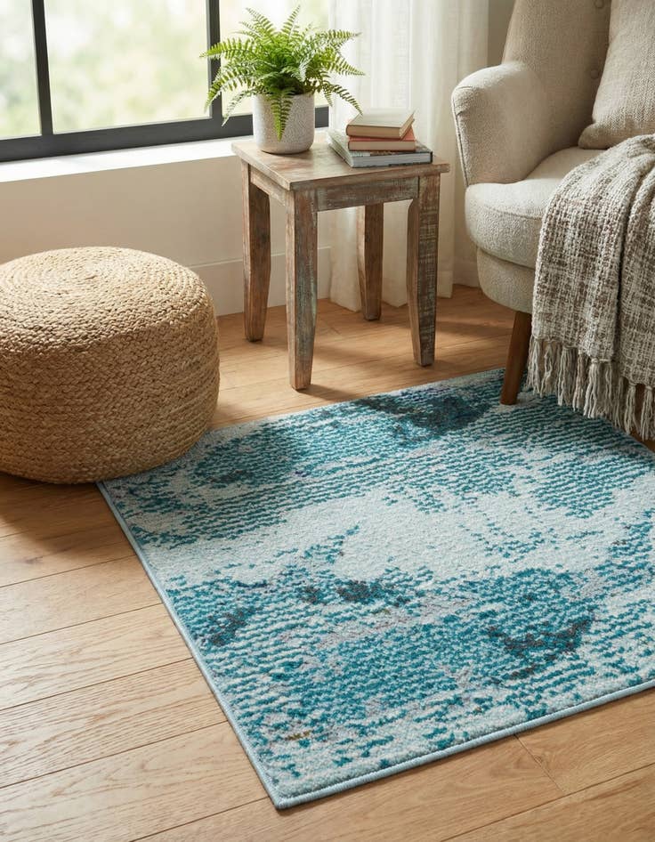 Detail image of 1' 4 x 1' 4  Washable Capri Sample Rug