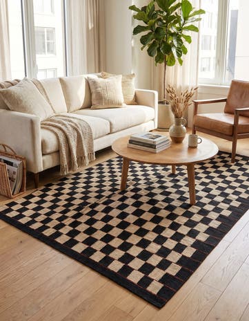 4' 9 x 6' 2 Hand Woven Kilim Modern Wool Rug