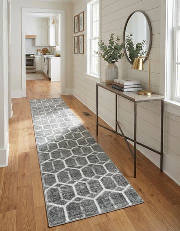 2' 7 x 16' 5 Lattice Trellis Runner Rug