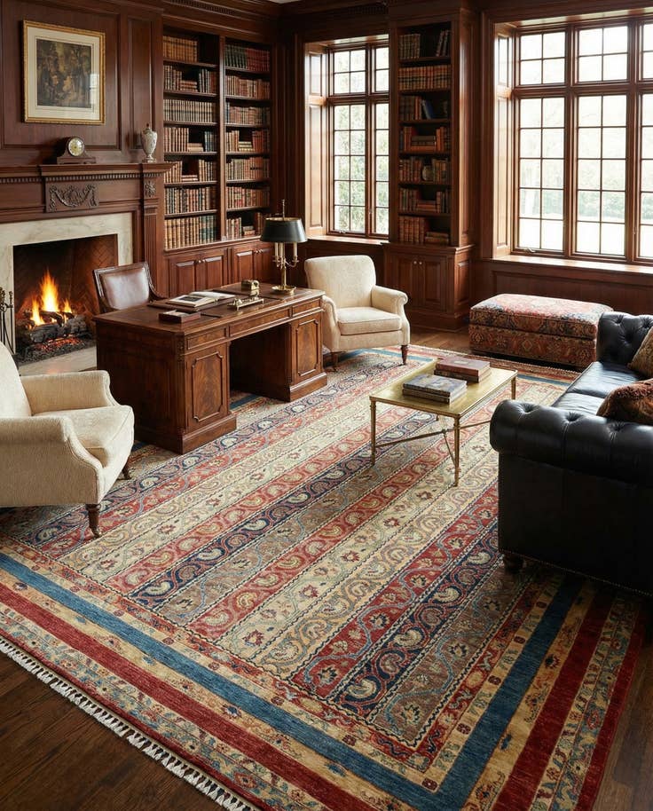 Detail image of 9' x 12' 2 Hand Knotted Ariana Ziegler Rug