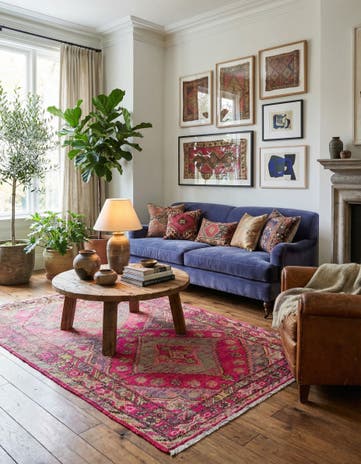 5' x 8' 4 Hand Knotted Anatolian Oriental Wool Rug