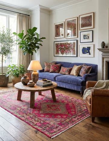 5' x 8' 4 Hand Knotted Anatolian Oriental Wool Rug