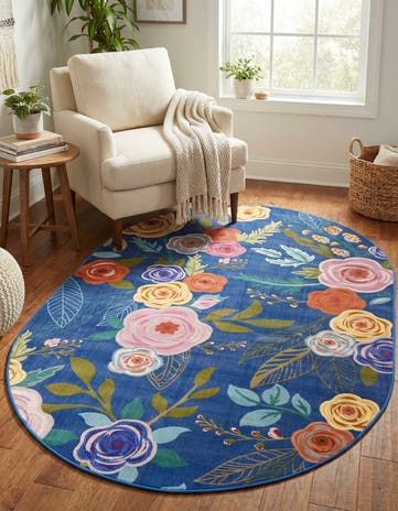 3' 3 x 5' 3 Blossom Oval Rug