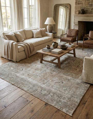 7' 7 x 10' 7 Hand Knotted Ultra Vintage Persian Wool Rug