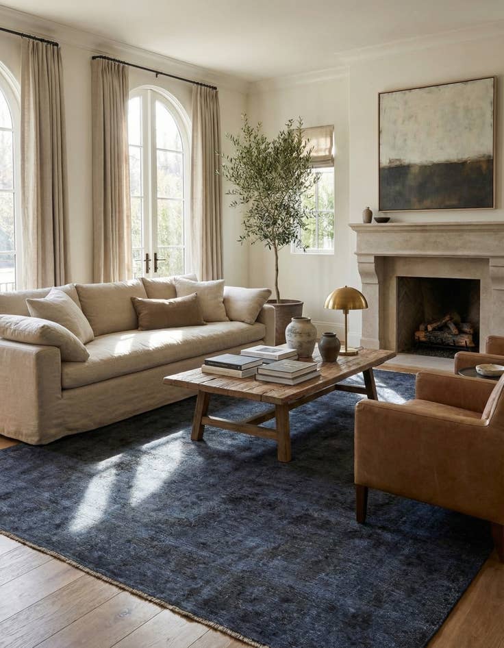 Detail image of 9' 6 x 12' 6 Hand Knotted Ultra Vintage Persian Wool Rug