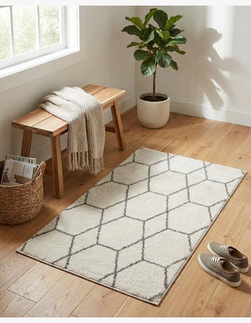 2' x 3' Trellis Frieze Rug