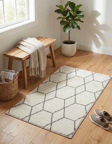 2' x 3' Lattice Frieze Rug