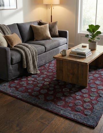 4' 10 x 6' 1 Hand Knotted Darya Wool Rug