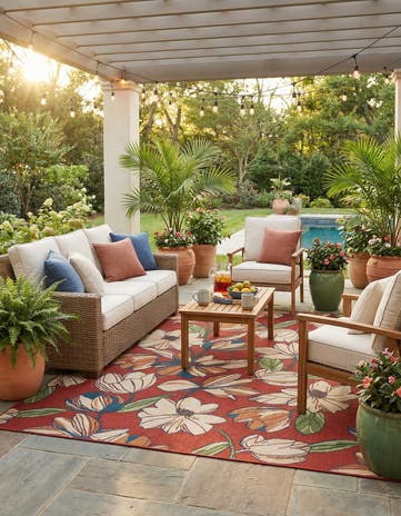 7' 10 x 10' Easy-Clean Baja Indoor / Outdoor Rug