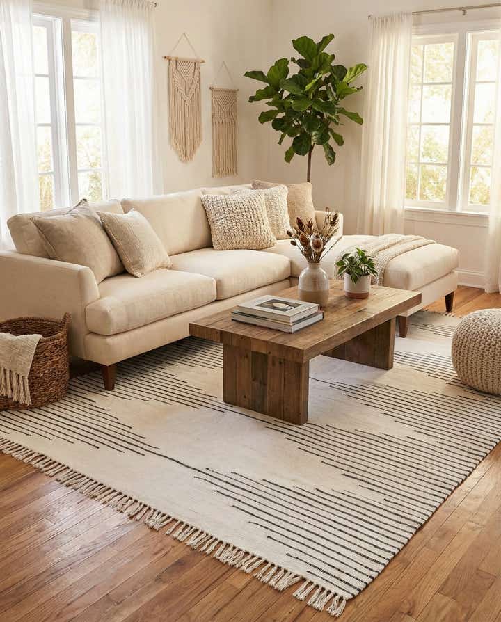 8' x 10' Hand Woven Chindi Cotton Rug