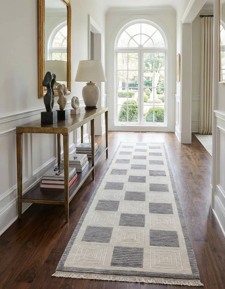 Detail image of  2' 8 x 13' 1  Hand Knotted Darya Wool Runner Rug