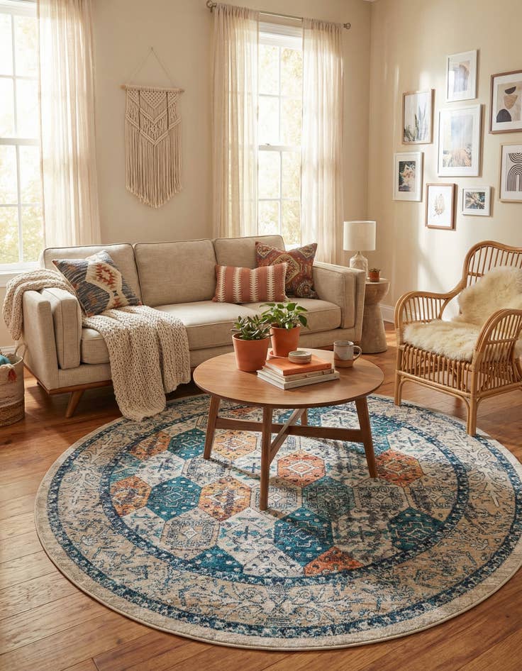 Detail image of  7' x 7' Lola Round Rug