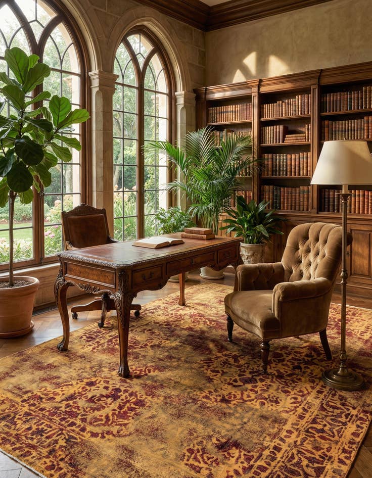 Detail image of 7' 4 x 10' 10 Vintage Royal Wool Rug