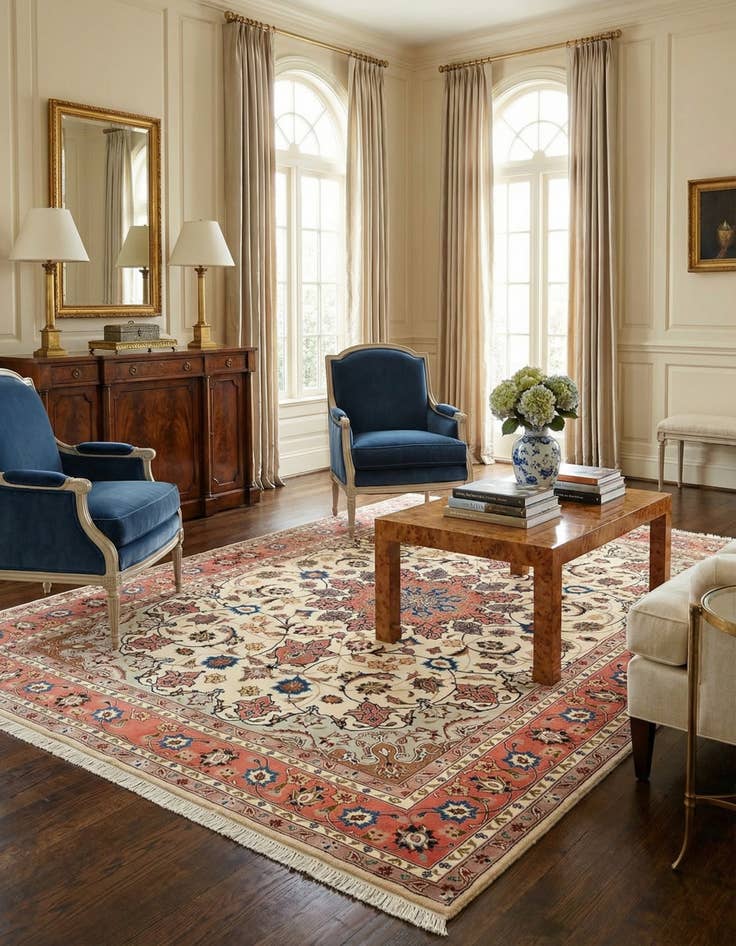 Detail image of 4' 11 x 6' 7 Tabriz Rug