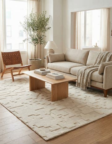 5' 2 x 8' 2 Hand Knotted Lana New Zealand Wool Rug