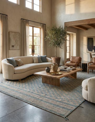 10' 4 x 14' 6 Hand Knotted Darya Wool Rug