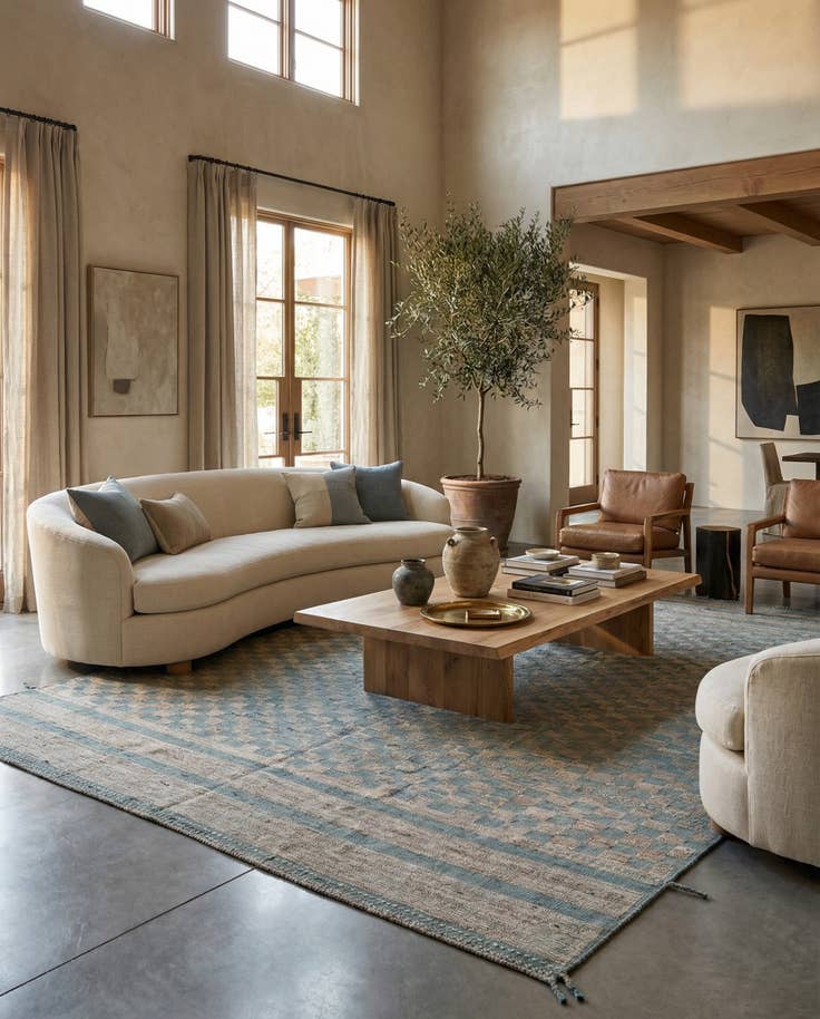 Detail image of 10' 4 x 14' 6 Hand Knotted Darya Wool Rug
