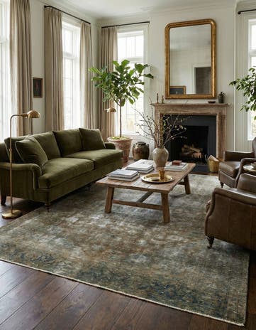 6' 9 x 8' 9 Hand Knotted Ultra Vintage Persian Wool Rug