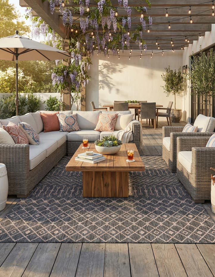 10' x 13' Easy-Clean Lattice Indoor / Outdoo...