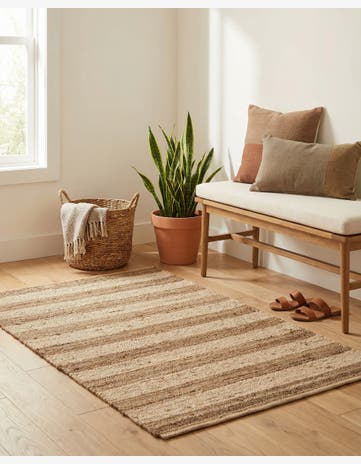 Natural Ivory Handmade Braided Jute Rug