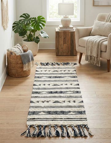 2' 2 x 6' 1 Hand Woven Arizona Wool Runner Rug