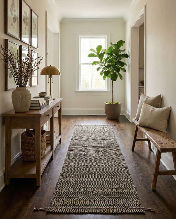 2' 6 x 10' 4 Hand Knotted Darya Wool Runner Rug