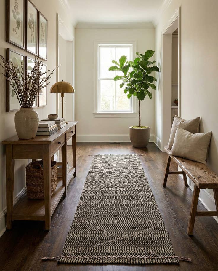 Detail image of 2' 6 x 10' 4 Hand Knotted Darya Wool Runner Rug