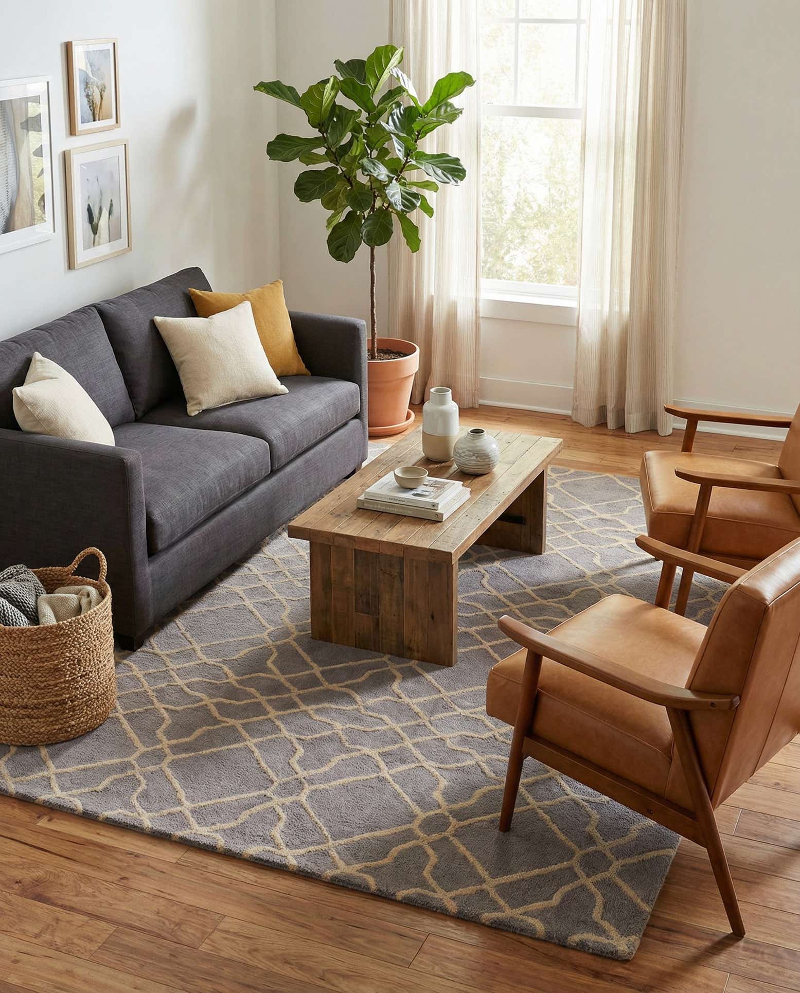 5' x 8' Luna Wool Rug