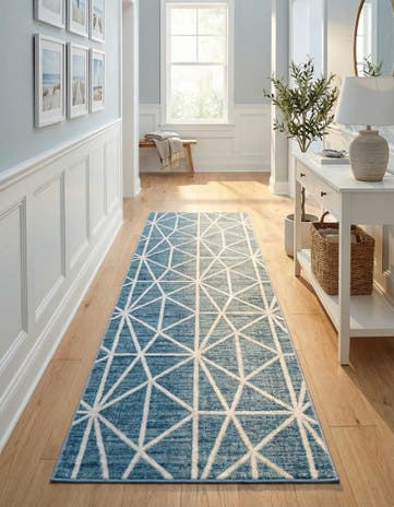 3' x 10' Lattice Trellis Runner Rug