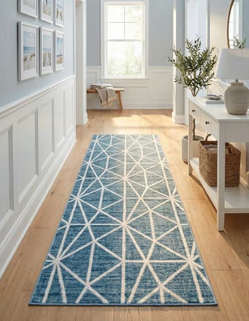 3' x 10' Lattice Trellis Runner Rug