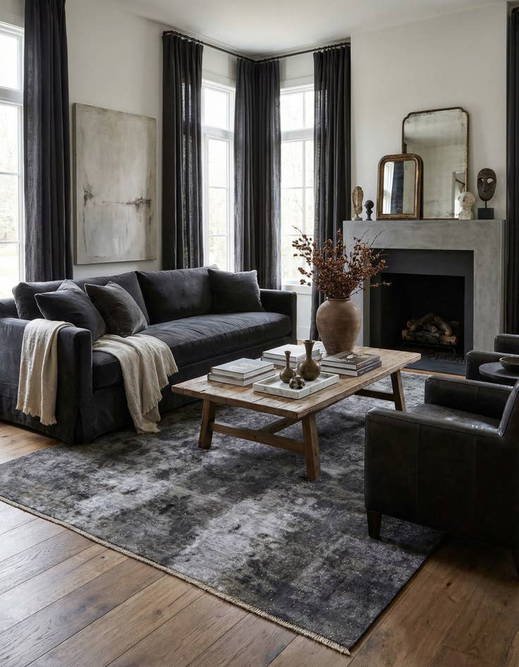 Detail image of 6' 4 x 9' 5  Hand Knotted Ultra Vintage Persian Wool Rug