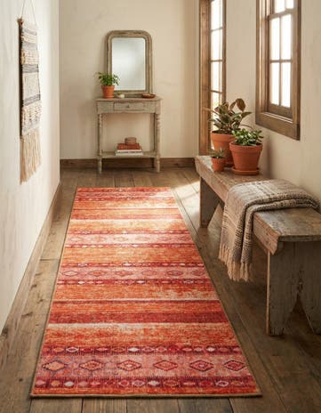 2' x 6' Washable Timeless Runner Rug