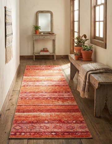 2' x 6' Washable Timeless Runner Rug
