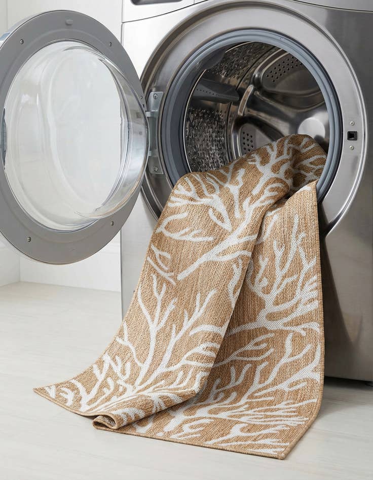 Detail image of 2' x 8'  Washable Coastal Indoor / Outdoor Runner Rug