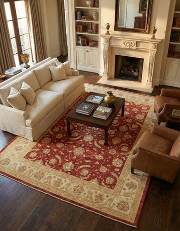 9' 10 x 13' 3 Hand Knotted Peshawar Ziegler Rug