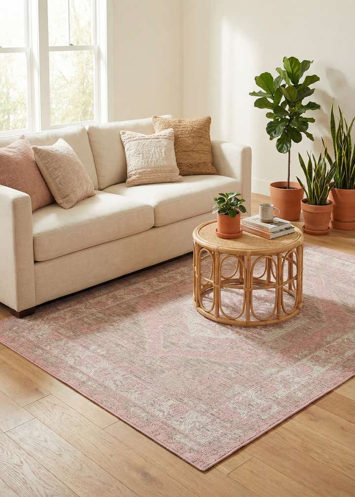 4' x 6' Easy-Clean Traditional Indoor / Outdoor Rug