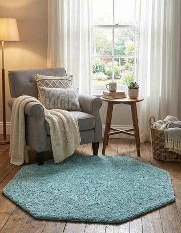 4' x 4' Everyday Shag Octagon Rug
