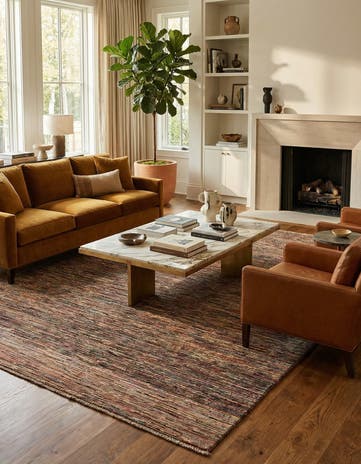 6' 7 x 9' 4 Hand Knotted Modern Ziegler Wool Rug