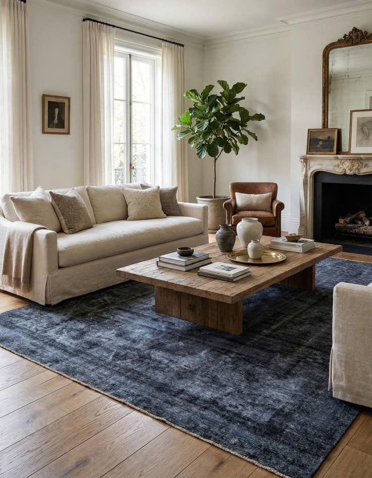 Detail image of 8' 10 x 12' 6  Hand Knotted Ultra Vintage Persian Wool Rug