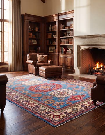 5' x 6' 6 Hand Knotted Kazak Rug