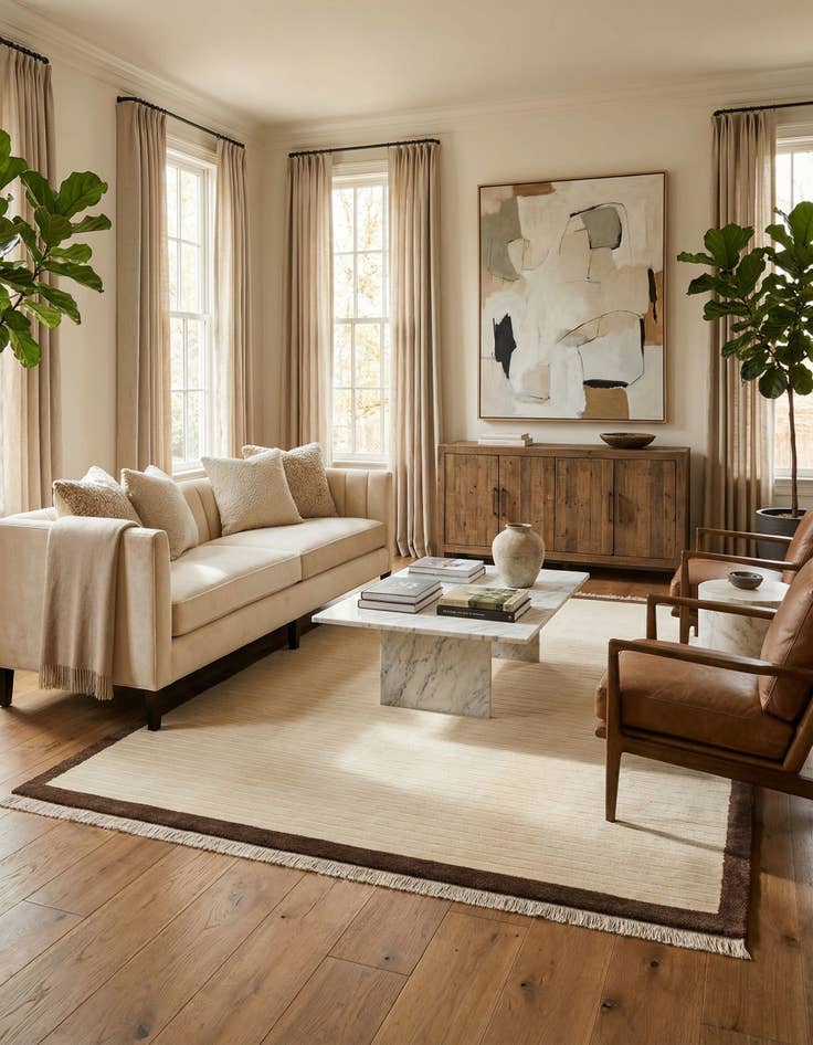 Detail image of 6' 7 x 9' 11  Hand Knotted Darya Wool Rug