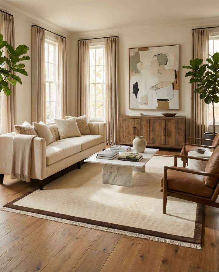 6' 7 x 9' 11 Hand Knotted Darya Wool Rug
