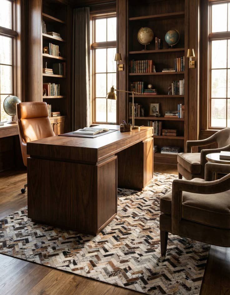 Detail image of  5' x 7' 6 Cowhide Rug